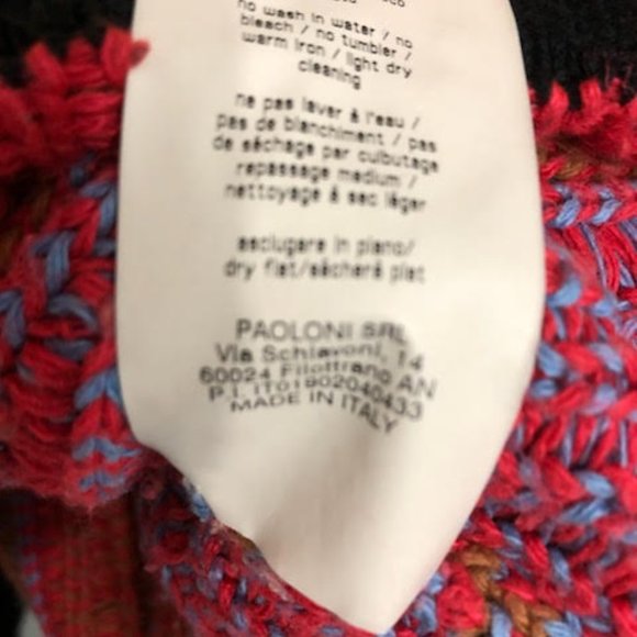 LIMITED EDITION MSGM RARE KNIT PRINT SWEATER SIZE L MADE IN ITALY UNISEX - Picture 5 of 8